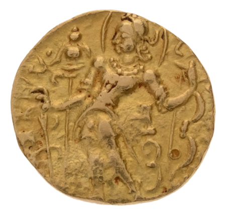 Gupta Empire, Chandragupta II, c. 380-413, AV dinar, 7.79 g. Archer.