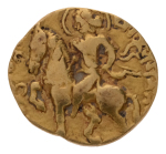 Gupta Empire, Chandragupta II, c. 380-413, AV dinar, 7.32. Horseman.