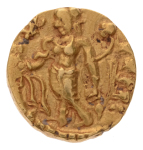 Gupta Empire, Chandragupta II, c. 380-413, AV dinar, 7.83 g. Chhatra.