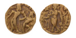 Gupta Empire, Chandragupta II, c. 380-413, AV dinar, 7.78 g. Chhatra.