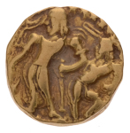 Gupta Empire, Chandragupta II, c. 380-413, AV dinar, 7.78 g. Chhatra.