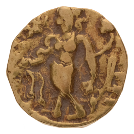 Gupta Empire, Chandragupta II, c. 380-413, AV dinar, 7.78 g. Chhatra.