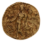 Gupta Empire, Chandragupta II, c. 380-413, AV dinar, 7.78 g. Chhatra.