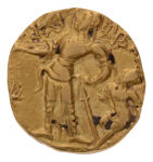 Gupta Empire, Chandragupta II, c. 380-413, AV dinar, 7.73 g. Chhatra.