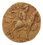 Gupta Empire, Chandragupta II, c. 380-413, AV dinar, 7.73 g. Horseman.