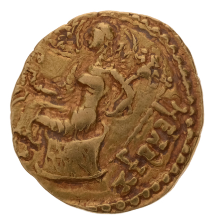 Gupta Empire, Chandragupta II, c. 380-413, AV dinar, 7.73 g. Horseman.