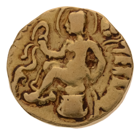 Gupta Empire, Kumaragupta I, c. 415-455, AV dinar, 7.93 g. Horseman.