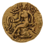 Gupta Empire, Chandragupta II, c. 380-413, AV dinar, 7.68 g. Horseman.