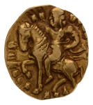 Gupta Empire, Chandragupta II, c. 380-413, AV dinar, 7.82 g. Horseman.