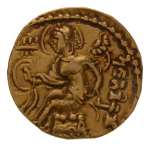 Gupta Empire, Chandragupta II, c. 380-413, AV dinar, 7.68 g. Horseman.