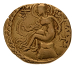 Gupta Empire, Chandragupta II, c. 380-413, AV dinar, 7.54 g. Horseman.
