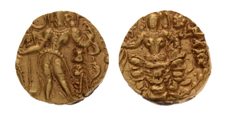 Gupta Empire, Chandragupta III, c. 450-455, AV dinar, 8.46 g. Archer.