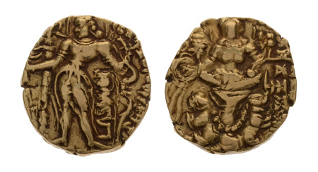 Gupta Empire, Chandragupta III, c. 450-455, AV dinar, 8.32 g. Archer.