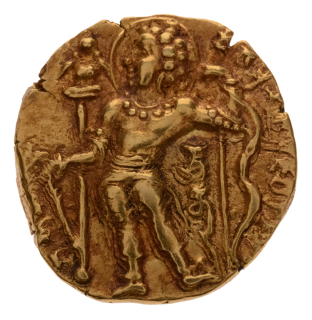 Gupta Empire, Chandragupta II, c. 380-413, AV dinar, 7.94 g. Archer.