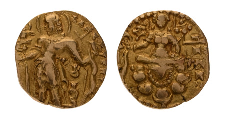 Gupta Empire, Chandragupta II, c. 380-413, AV dinar, 7.97 g. Archer.