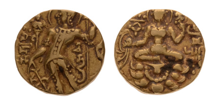 Gupta Empire, Chandragupta II, c. 380-413, AV dinar, 7.81 g. Archer.