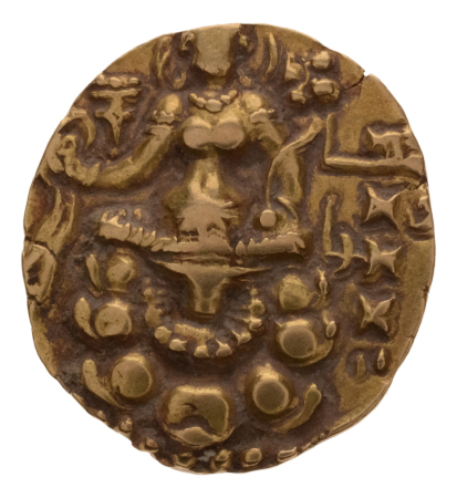 Gupta Empire, Chandragupta II, c. 380-413, AV dinar, 8.21 g. Archer.
