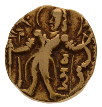 Gupta Empire, Chandragupta II, c. 380-413, AV dinar, 7.68 g. Archer.