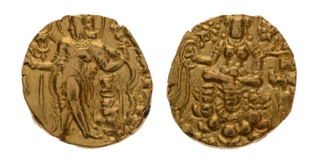 Gupta Empire, Chandragupta II, c. 380-413, AV dinar, 8.22 g. Archer.