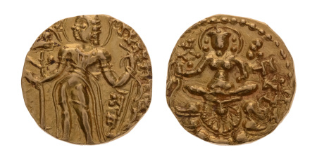 Gupta Empire, Skandagupta, c. 455-467, AV dinar, 9.22 g. Archer.