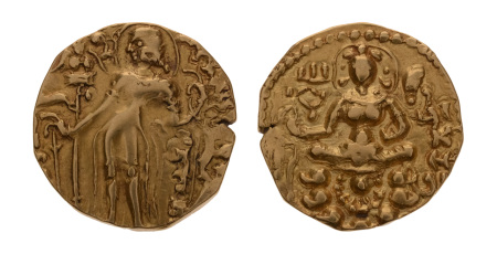 Gupta Empire, Skandagupta, c. 455-467, AV dinar, 9.10 g. Archer.