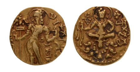 Gupta Empire, Skandagupta, c. 455-467, AV dinar, 9.02 g. Archer.
