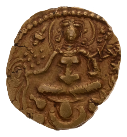 Gupta Empire, Skandagupta, c. 455-467, AV dinar, 9.28 g. Archer.