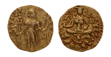 Gupta Empire, Skandagupta, c. 455-467, AV dinar, 9.12 g. Archer.