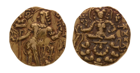 Gupta Empire, Skandagupta, c. 455-467, AV dinar, 9.22 g. Archer.