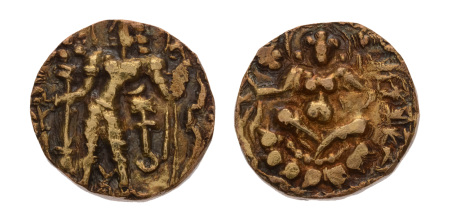 Gupta Empire, Kumaragupta III, c. 530, AV dinar, 9.49 g. Archer.