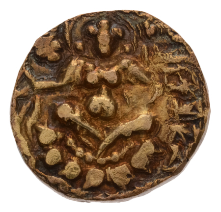 Gupta Empire, Kumaragupta III, c. 530, AV dinar, 9.49 g. Archer.