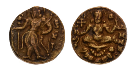 Gupta Empire, Kumaragupta I, c. 415-455, AV dinar, 7.38 g. Archer.