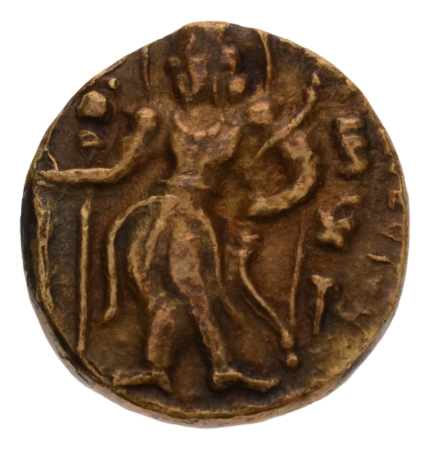 Gupta Empire, Kumaragupta I, c. 415-455, AV dinar, 7.38 g. Archer.
