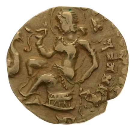 Gupta Empire, Kumaragupta I, c. 415-455, AV dinar, 8.07 g. Horseman.