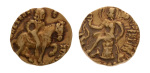 Gupta Empire, Kumaragupta I, c. 415-455, AV dinar, 8.18 g. Horseman.