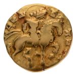 Gupta Empire, Kumaragupta I, c. 415-455, AV dinar, 7.97 g. Horseman.