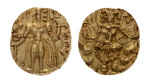 Gupta Empire, Huna kings, Srivikrama-Vikramadityah, c. early-6th century, AV dinar, 8.99 g. Archer.
