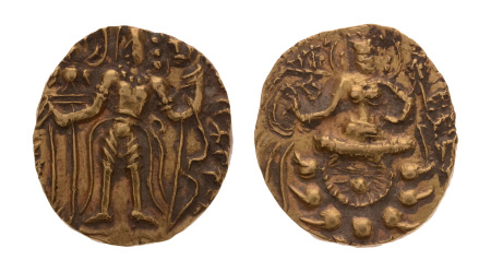 Gupta Empire, Huna kings, Srivikrama-Vikramadityah, c. early-6th century, AV dinar, 9.31 g. Archer.