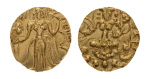 Gupta Empire, Huna kings, Srivikrama-Vikramadityah, c. early-6th century, AV dinar, 9.21 g. Archer.