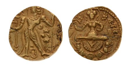 Gupta Empire, Narasimhagupta, c. 495-530, AV dinar, 9.58 g. Archer.