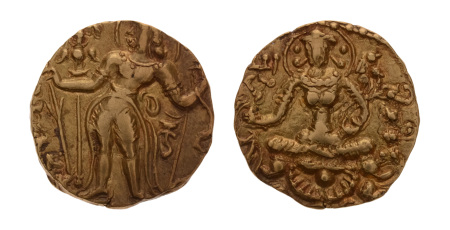 Gupta Empire, Kumaragupta II, c. 473-476, AV dinar, 9.27 g. Archer.