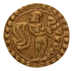 Post Gupta, Bengal, Khadga kings of Samatata, anonymous issue, c. 575-625, AV dinar, 5.79 g.