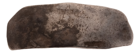 India, Gandhara Janapada, archaic silver punchmarked bent bar. 4 bars.