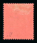 Stamp of Great Britain » King Edward VII » 1902-10 De La Rue Issues 1901 1d colour trial in purple on red, perf. 14, printed by De La Rue from a special plate of twenty electros