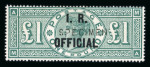 Stamp of Great Britain » Officials Inland Revenue: 1892 £1 Green I.R. Official mint overprinted "SPECIMEN" type 10