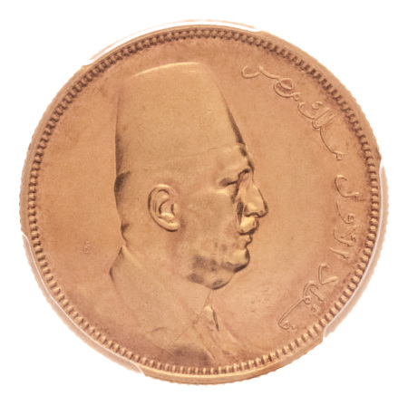 Egypt 1922-1936  Ahmad Fuad I, 100 piastres Au 8.5 g.