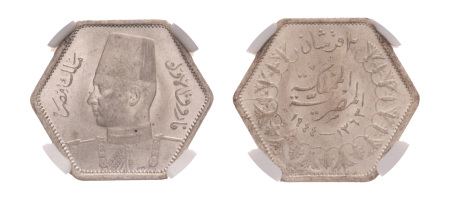 Egypt 2 Piastres 1944 AH 1363