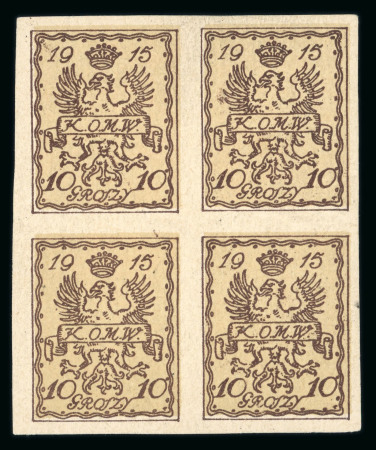 Stamp of Poland » Poland Local Issues 1915-1918, very nice collection dedicated to the Warsaw