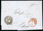 Stamp of Poland 1860, Coat of Arms n°1, eleven used stamps (including