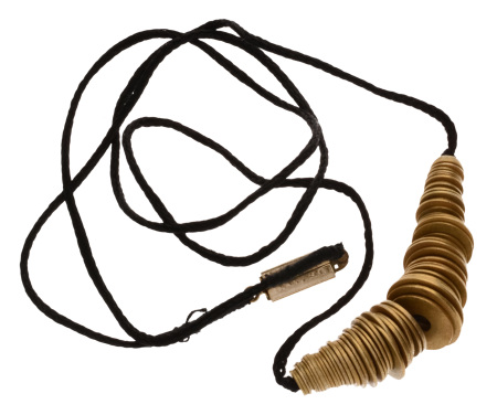 A group of rings on a modern necklace attributed to the “Mature Harrapan” period. 31.97 g.